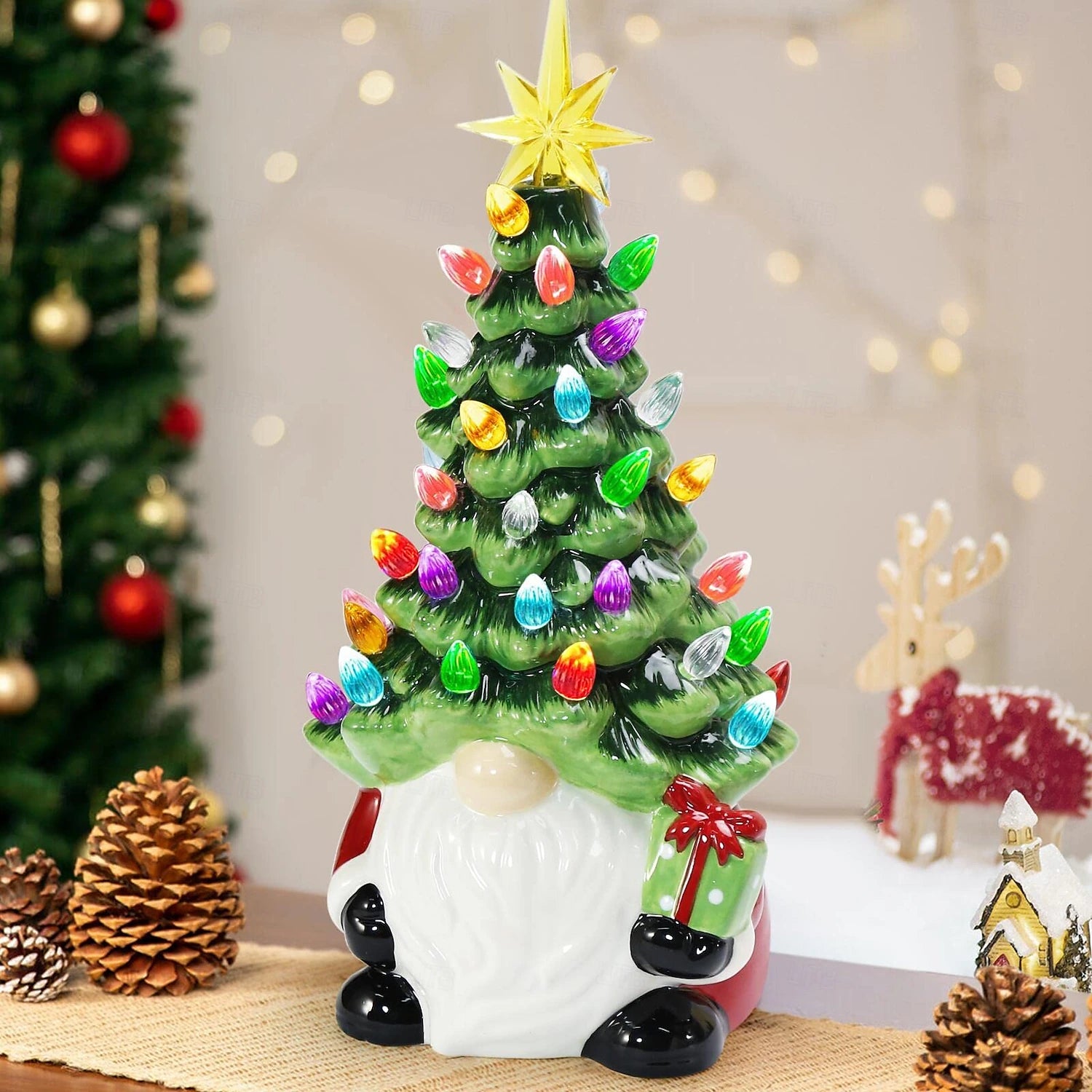 🎄Luminous Gnome Lantern Christmas Tree Lights