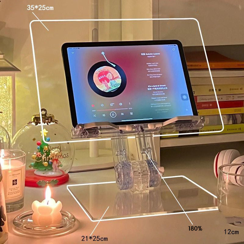 Liftable And Retractable Transparent Acrylic Reading Rack