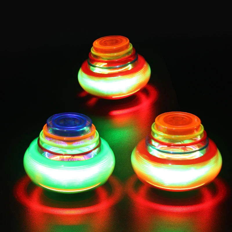 UFO Music Flashing Spinners Toy With Launcher