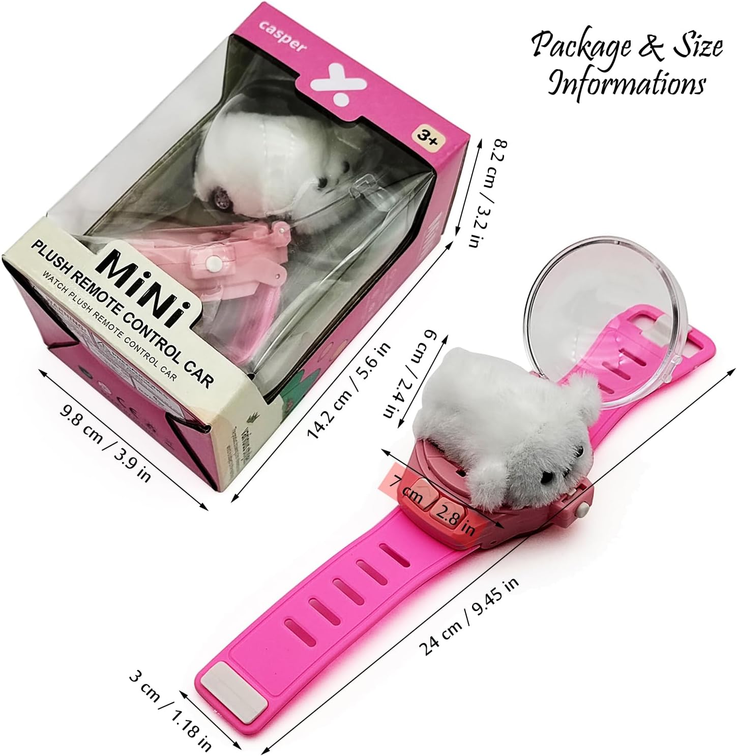 Mini Plush Realistic Animal Toys Watch