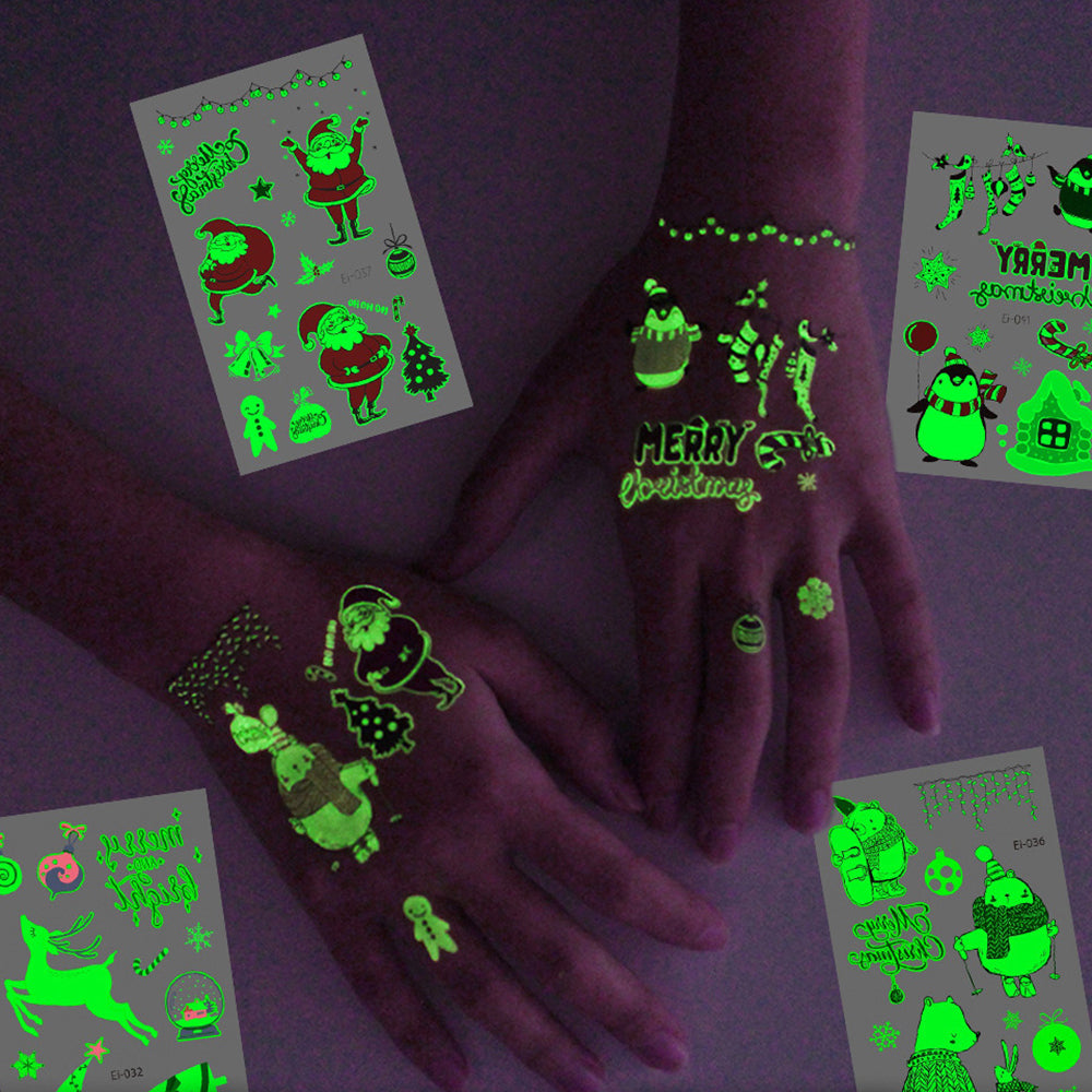 Luminous Christmas Tattoos For Kids