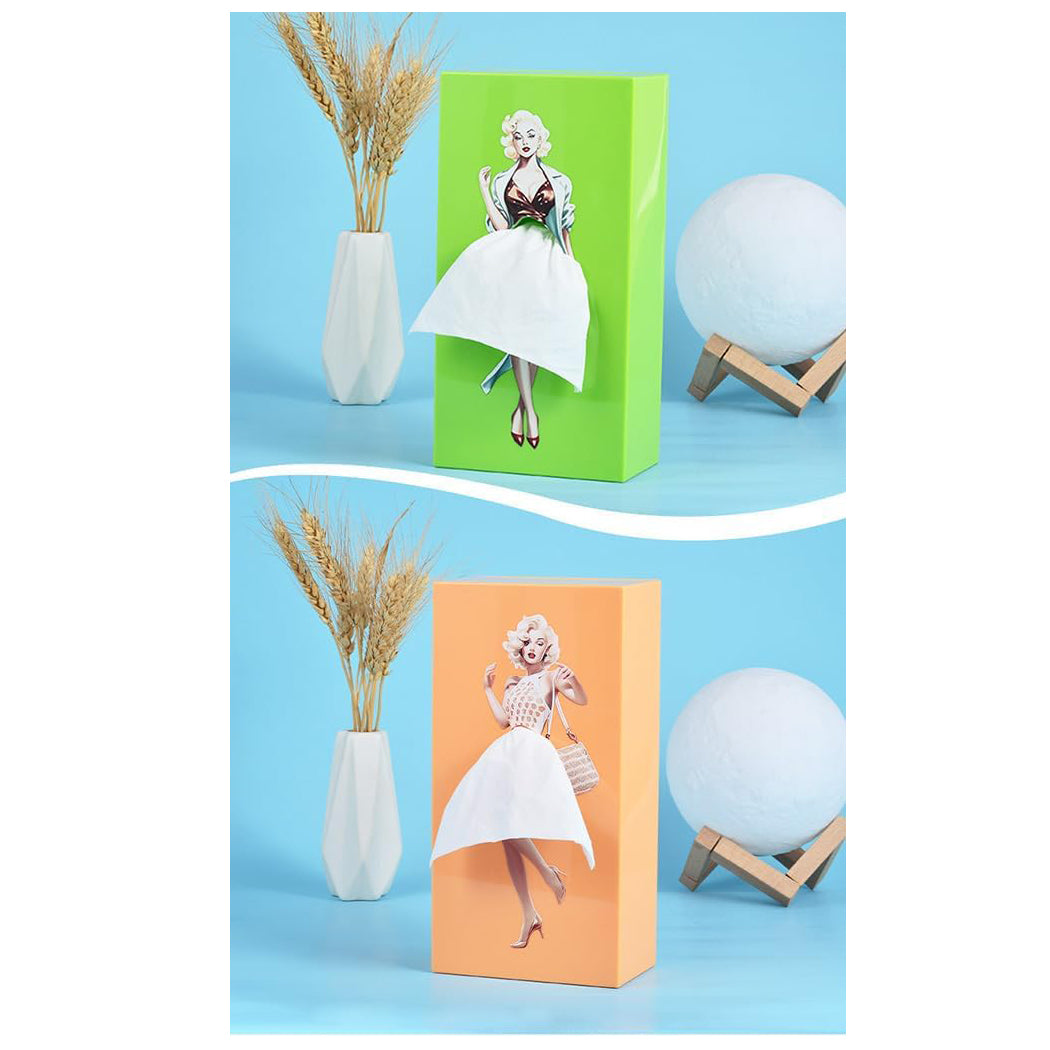 Girl's Long Skirt Tissue Box Holder Skirt Tissue Box Holder Dress Tissue Box Creative Lady Pulling Skirt Tissue Box