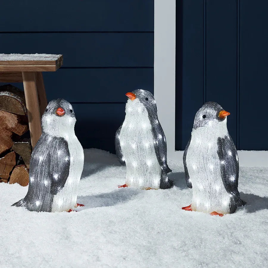 🎅3PCS Christmas Garden Penguin Light