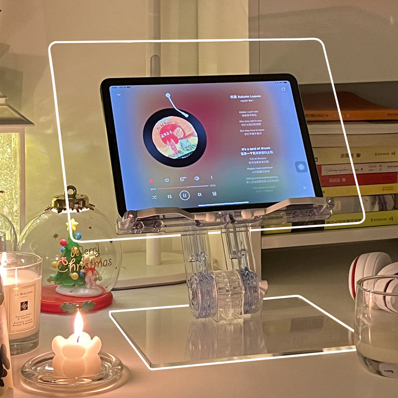 Liftable And Retractable Transparent Acrylic Reading Rack