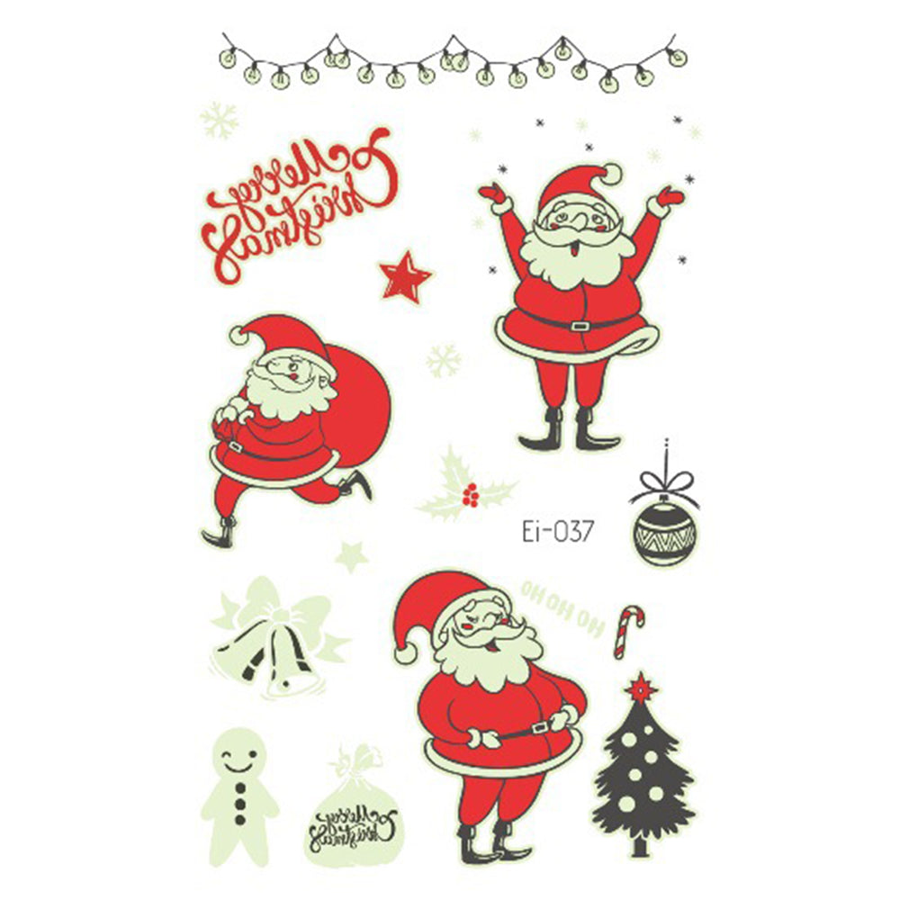 Luminous Christmas Tattoos For Kids