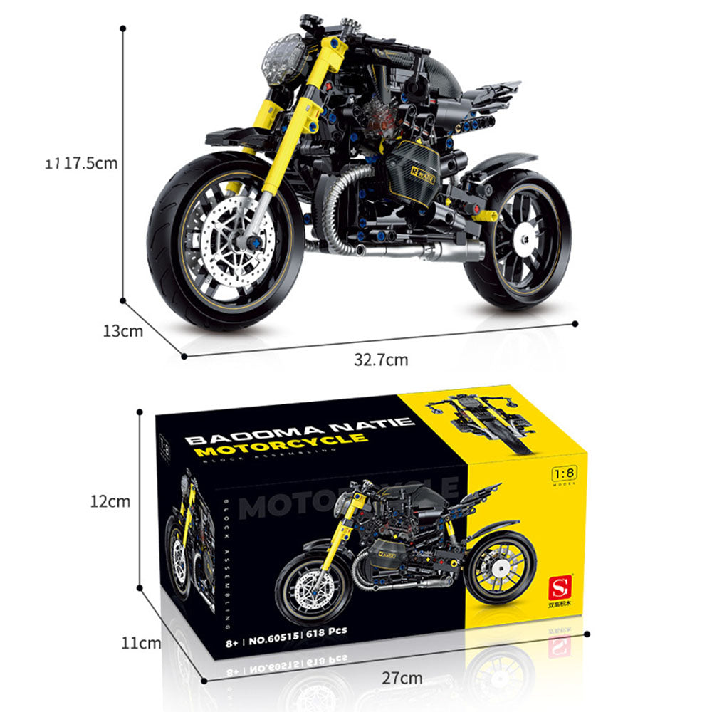 Motorcycle Model Building Blocks Advanced Building Set