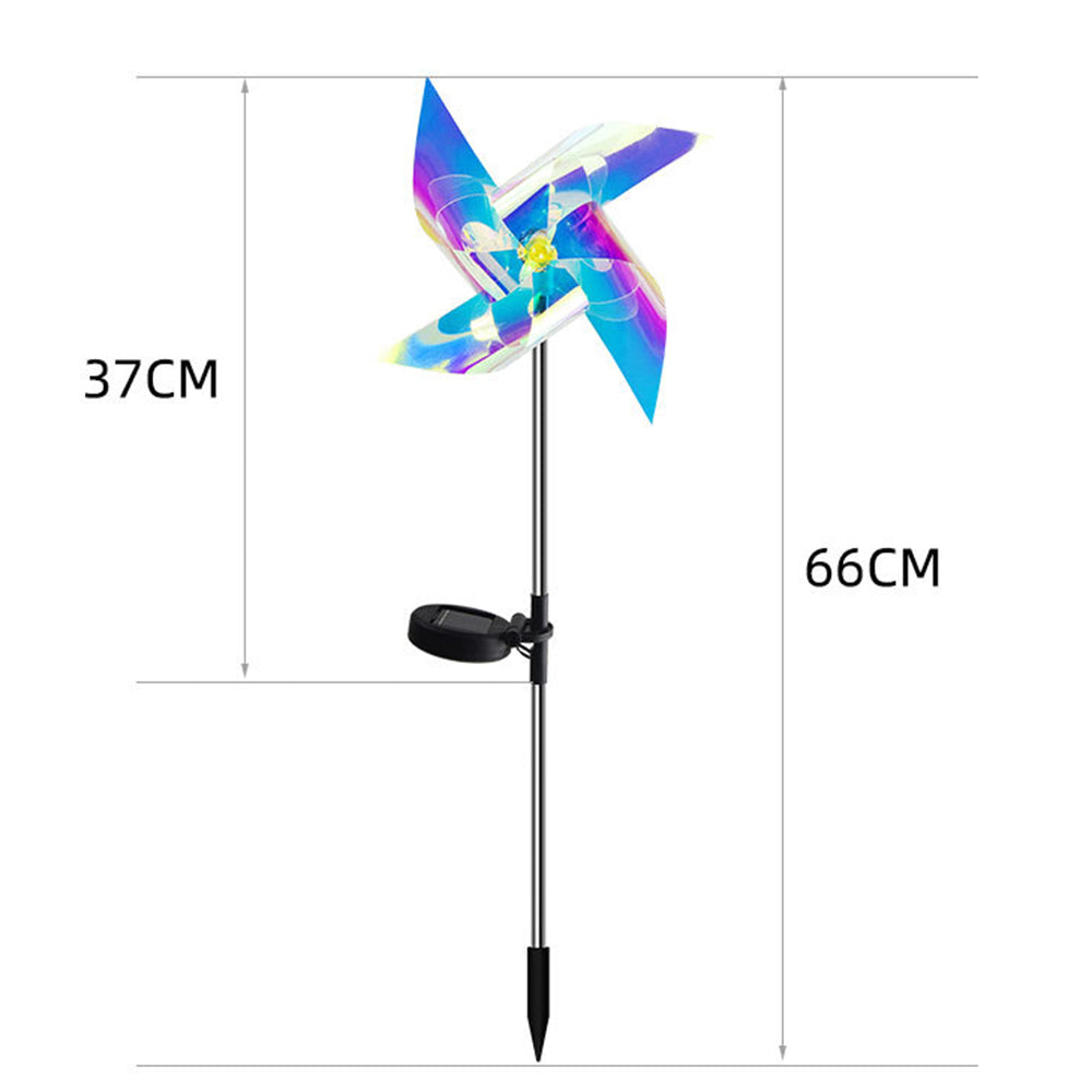 Garden Solar Windmill Light