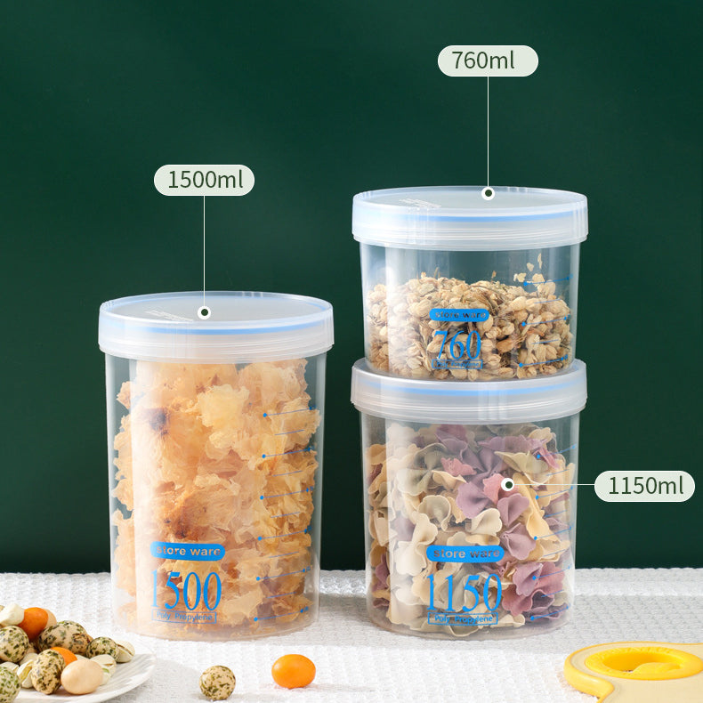 Airtight Jar Set Pet Food Container Storage Jar Food Storage Container With Lid PP