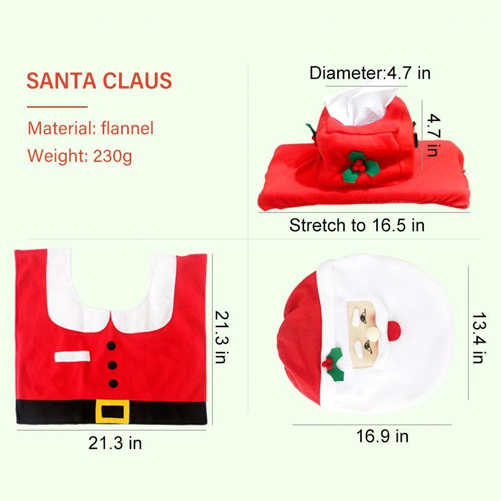 Christmas Toilet Seat Cover (1 Set)