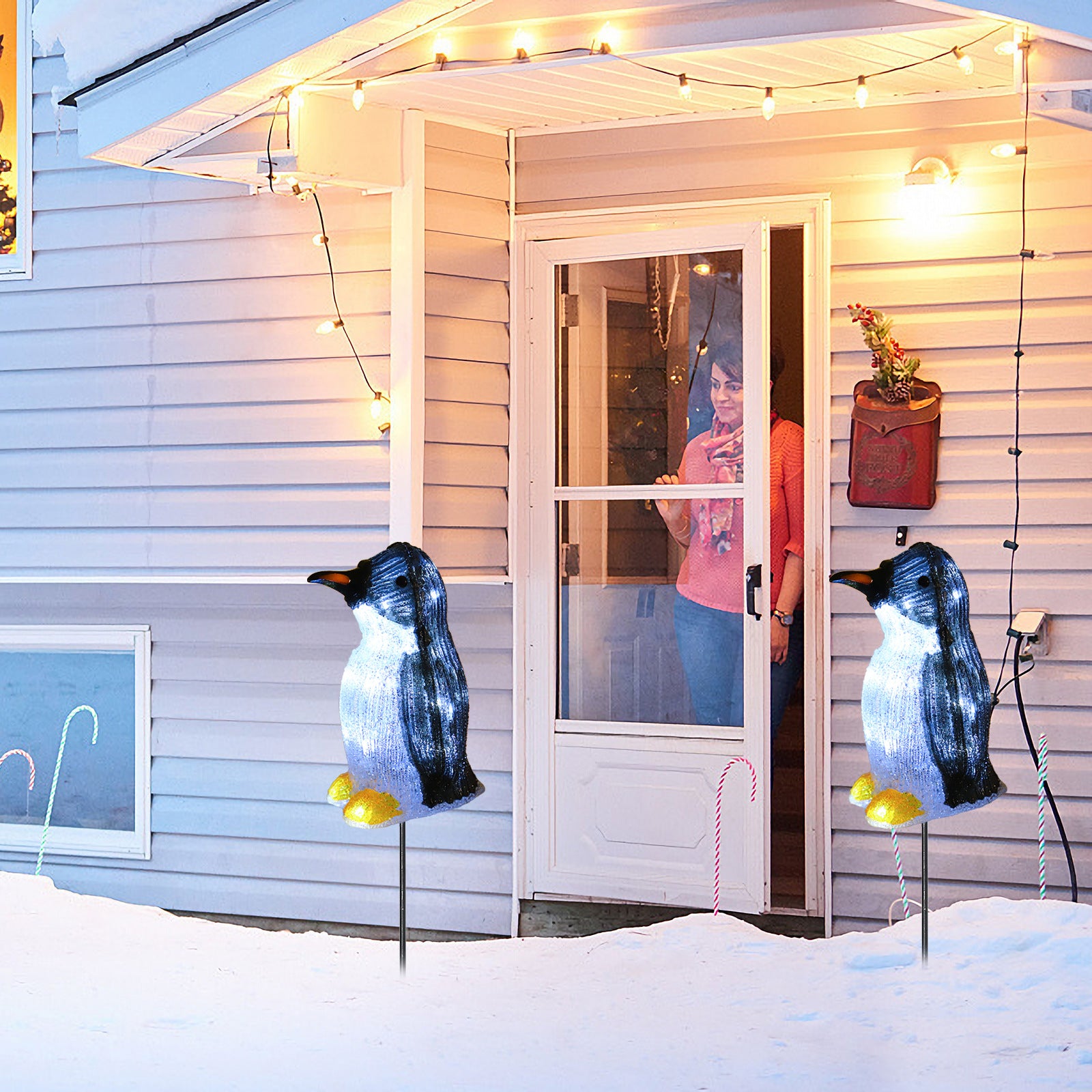 🎅3PCS Christmas Garden Penguin Light