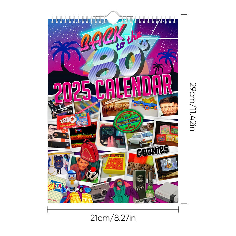 Back To The 80's - 2025 Wall Calendar