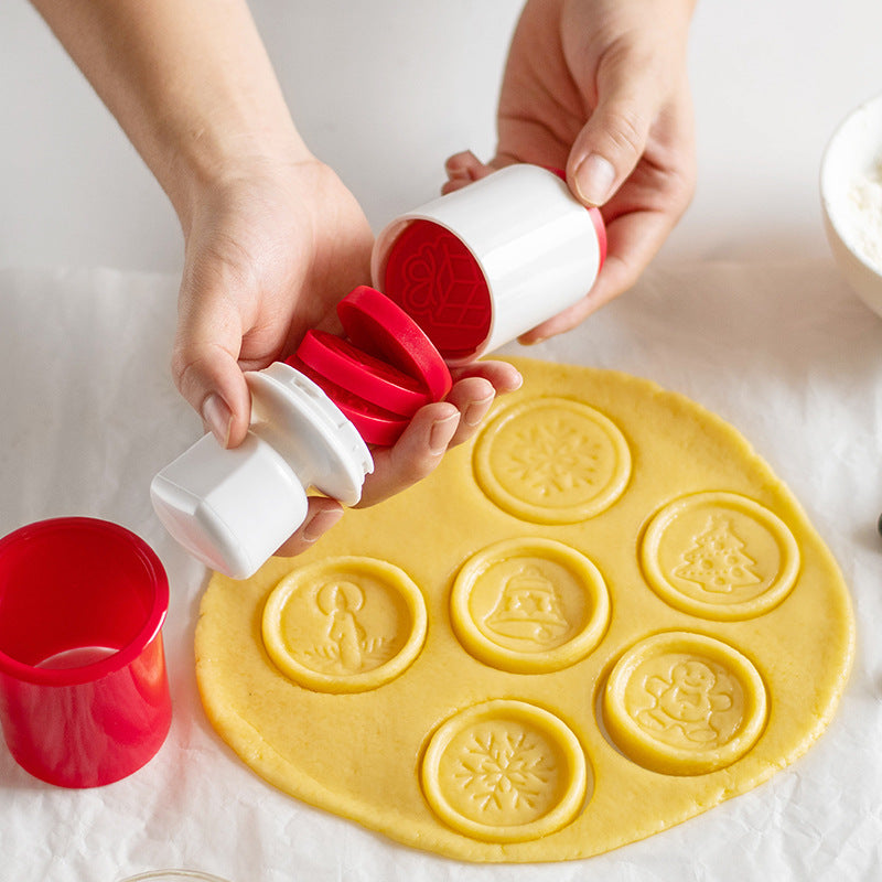 Non-Stick Cookie Stamp & Cutter Set