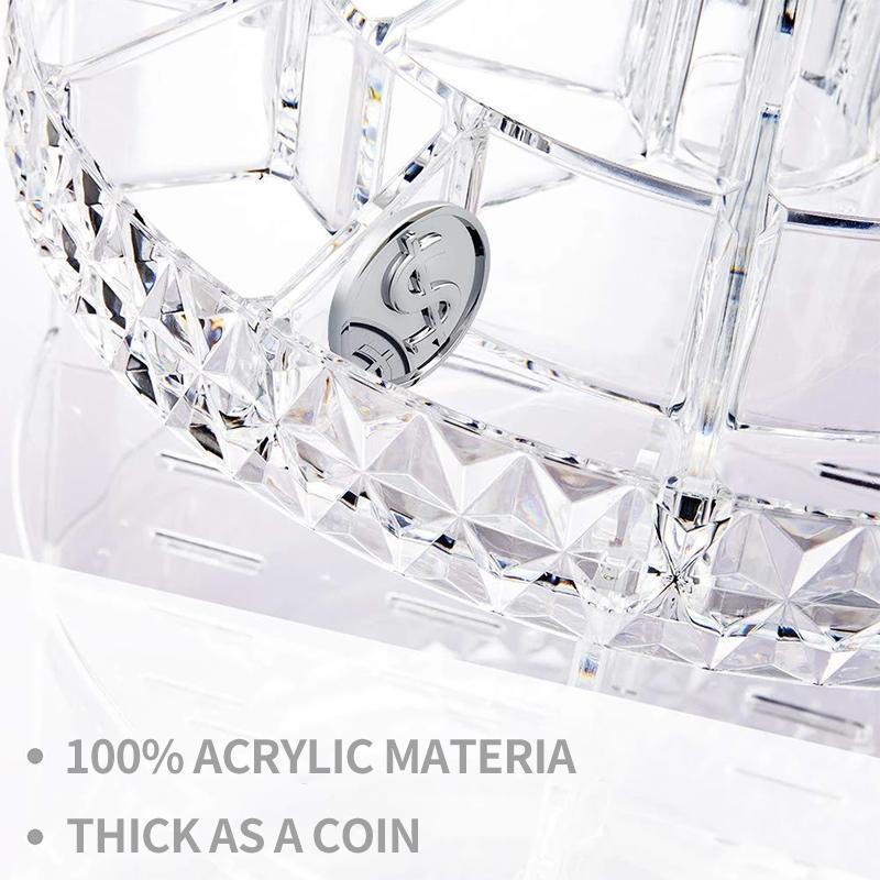 360° Rotating Crystal Cosmetic Storage Box