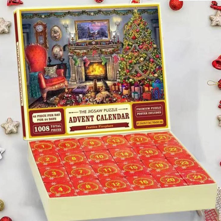 Christmas Advent Calendar Jigsaw Puzzle 1000pcs/1008pcs