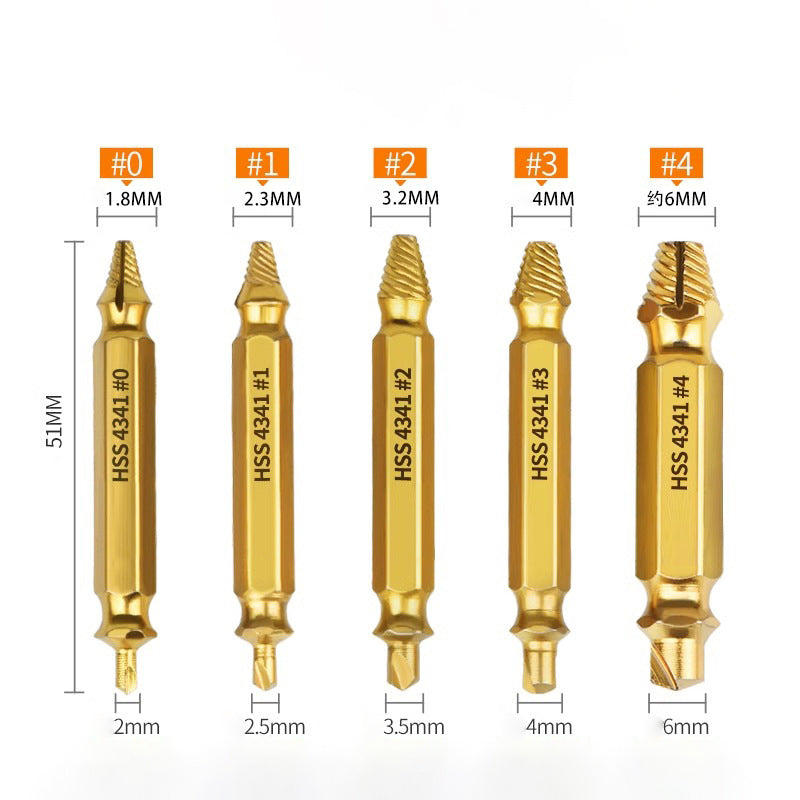 Screw Extractor(4 Pcs/5pcs/6pcs)