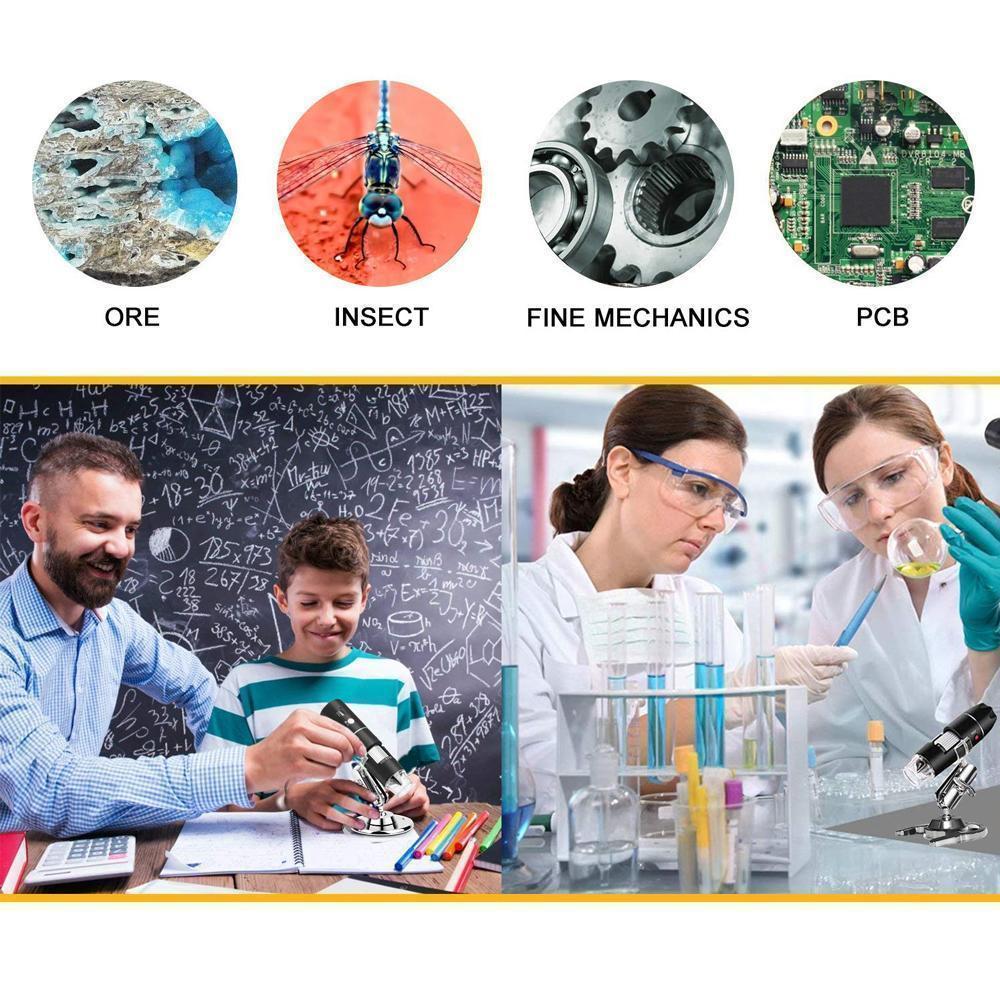 Domom USB Digital Microscope LED PC-Connectable Digital