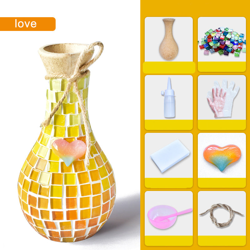 Mosaic Vase Making Material For DIY Hobbies