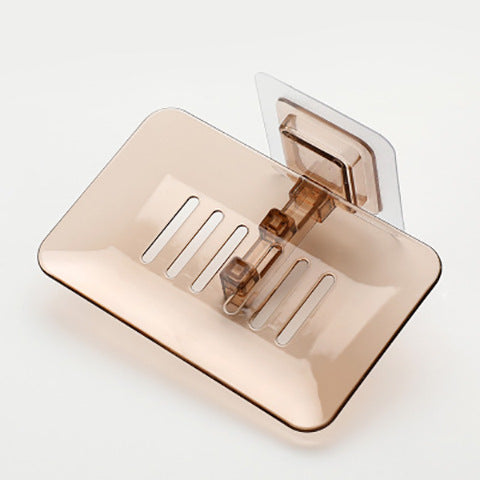 Punch-Free Transparent Drainable Soap Holder