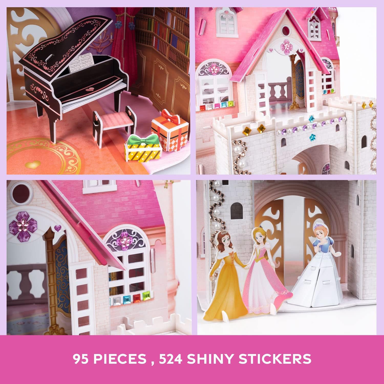 3D Puzzle Children - Princess Birthday Party Princess Castle