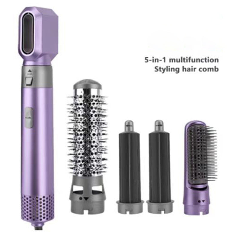 5 IN 1 Hair Dryer Brush Hot Comb Air Volumizer Curler Straightener Curling Style