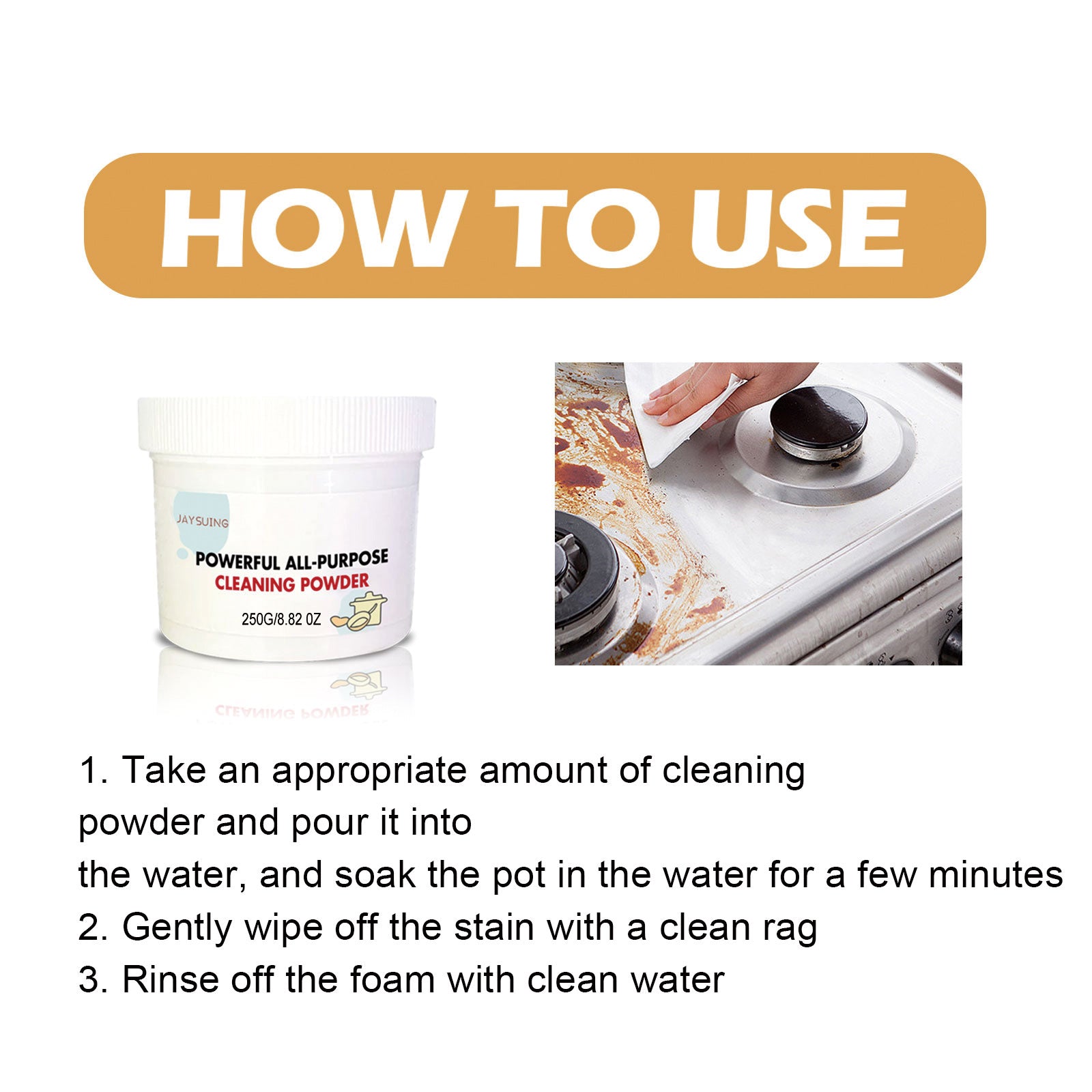 Powerful Kitchen All-purpose Cleaning Powder