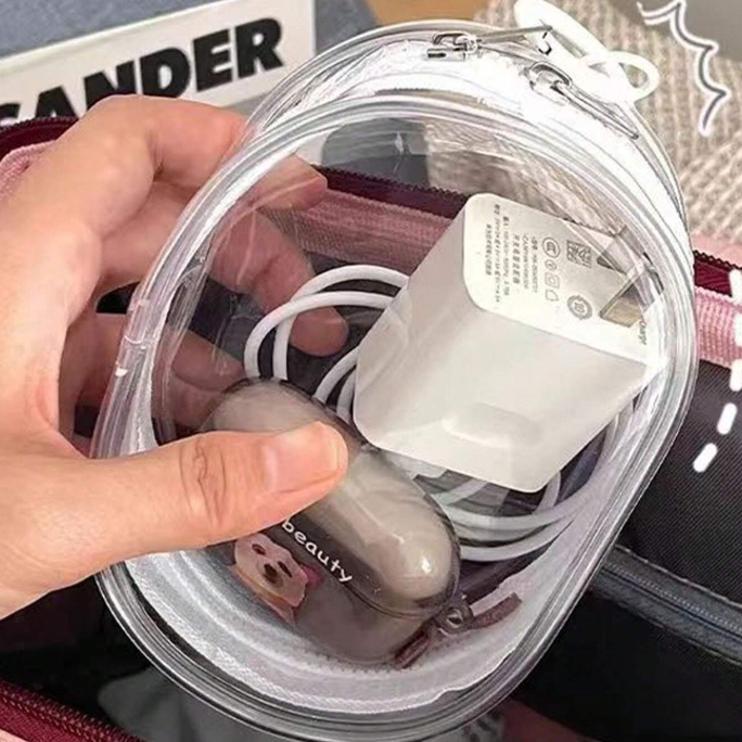 Mini Transparent Cable Organizer