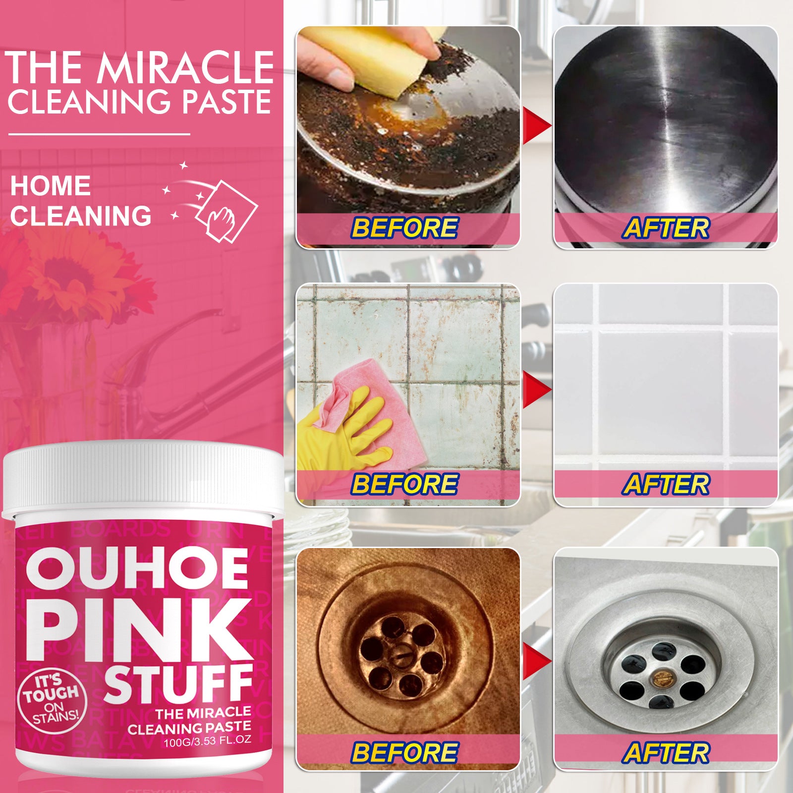 The Pink Stuff Cleaner Stainless Steels Cleaner