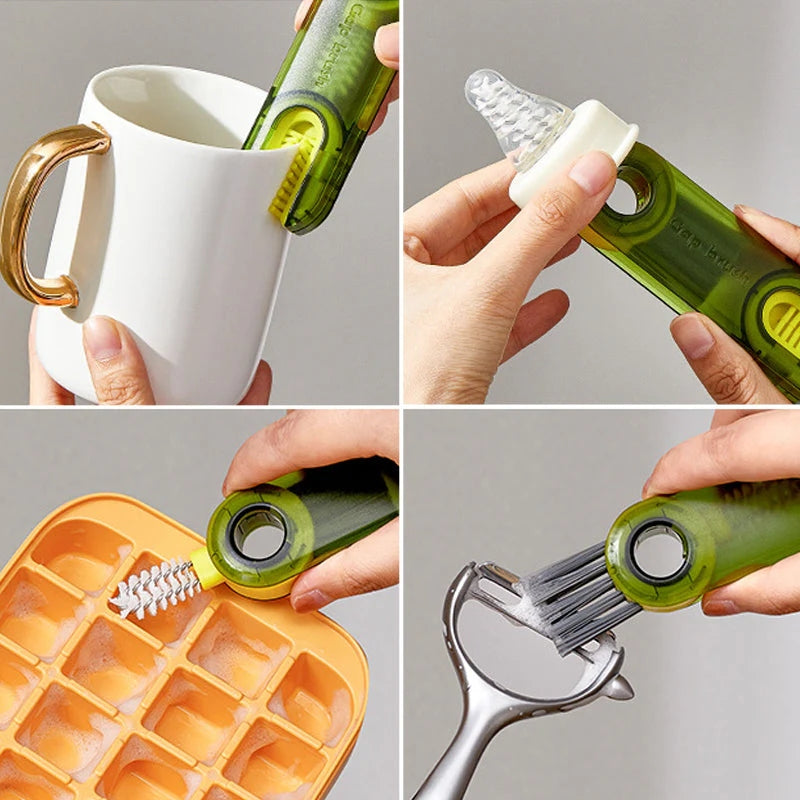 3 In 1 Cleaning Brush Multifunctional Bottle Gap Cleaner Brush