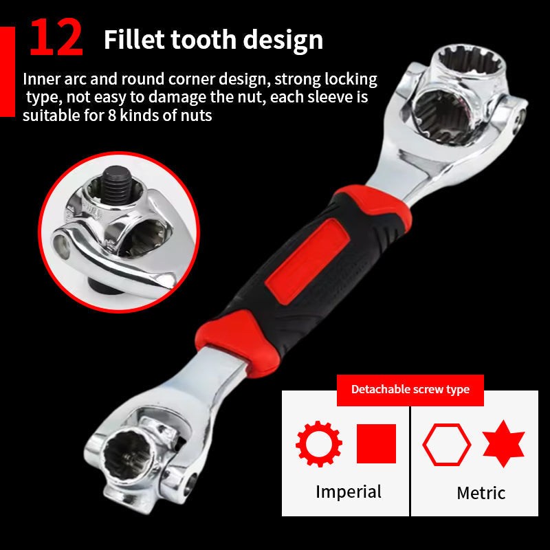 52 In 1 Universal Socket Spanner Wrench