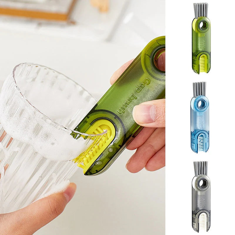 3 In 1 Cleaning Brush Multifunctional Bottle Gap Cleaner Brush