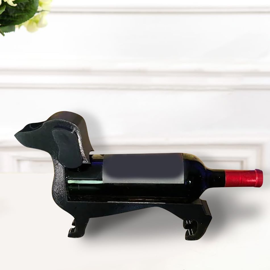 Dachshund Wine Bottle Holder,Unique Wine Wall Decor Tabletop Wine Rack