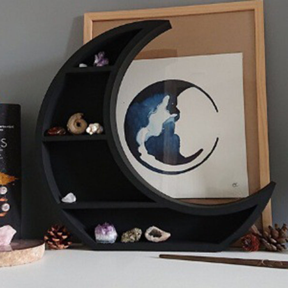 Wooden Crystal Storage Shelf