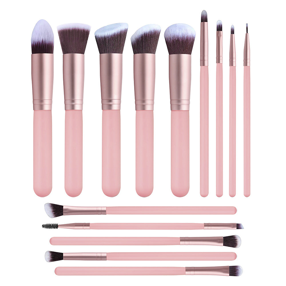 14PCS Professional Makeup Brushes Set Premium Makeup Kit Synthetic Hair Foundation Power Eyeshadows Blending Beauty Tool