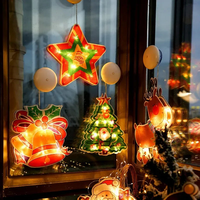 🎄🎅Christmas Window Hanging Lights