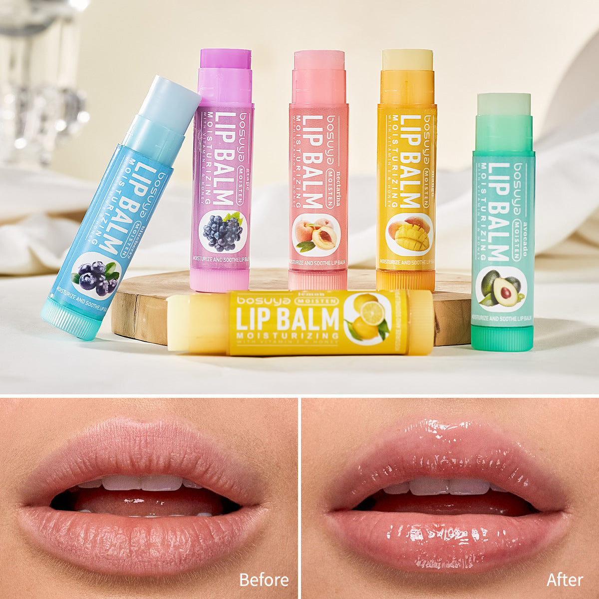 6PCS Fruit Lip Balm