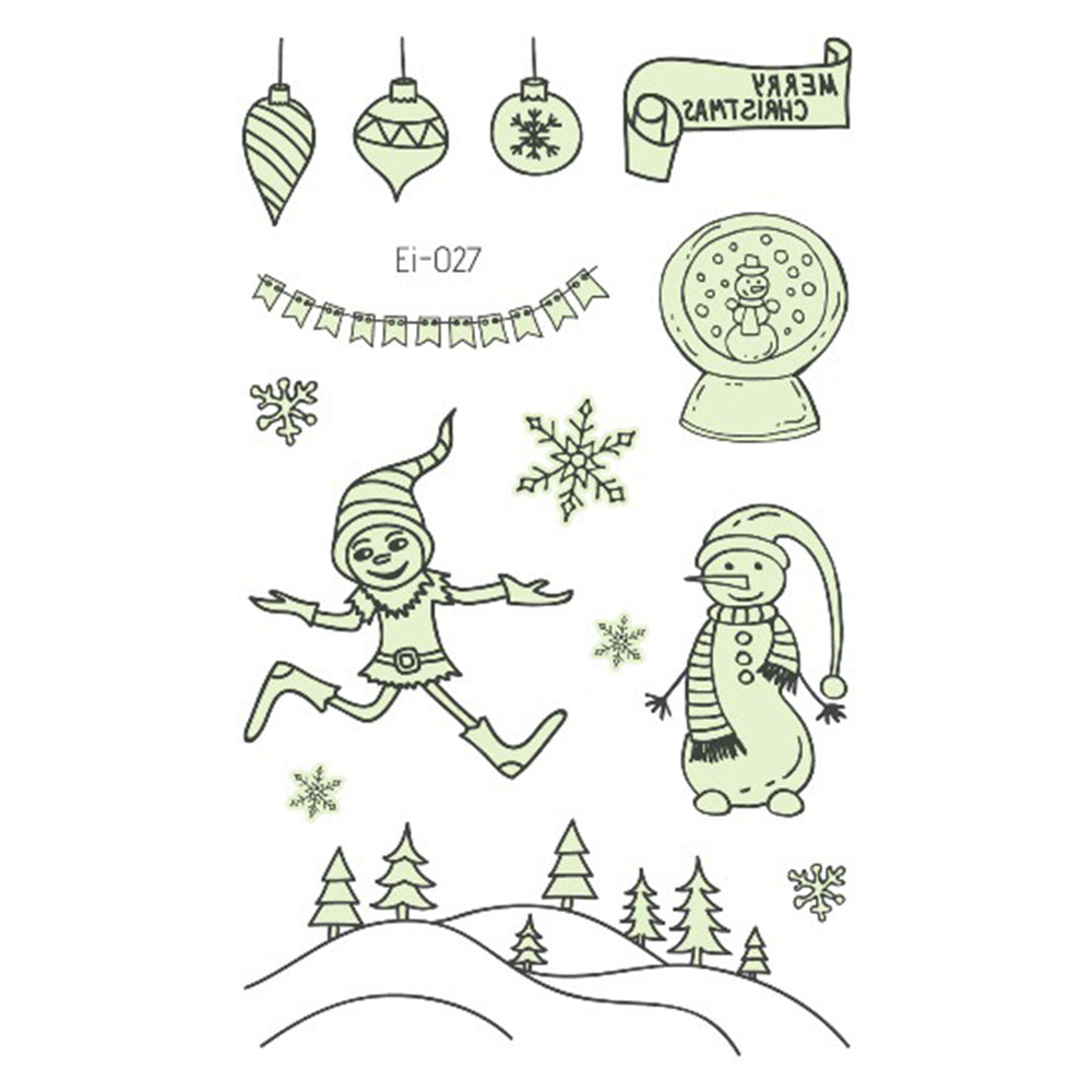 Luminous Christmas Tattoos For Kids