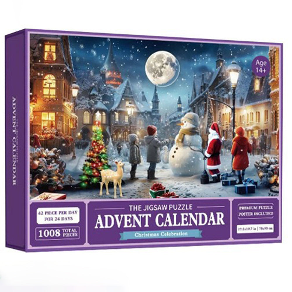 Christmas Advent Calendar Jigsaw Puzzle 1000pcs/1008pcs