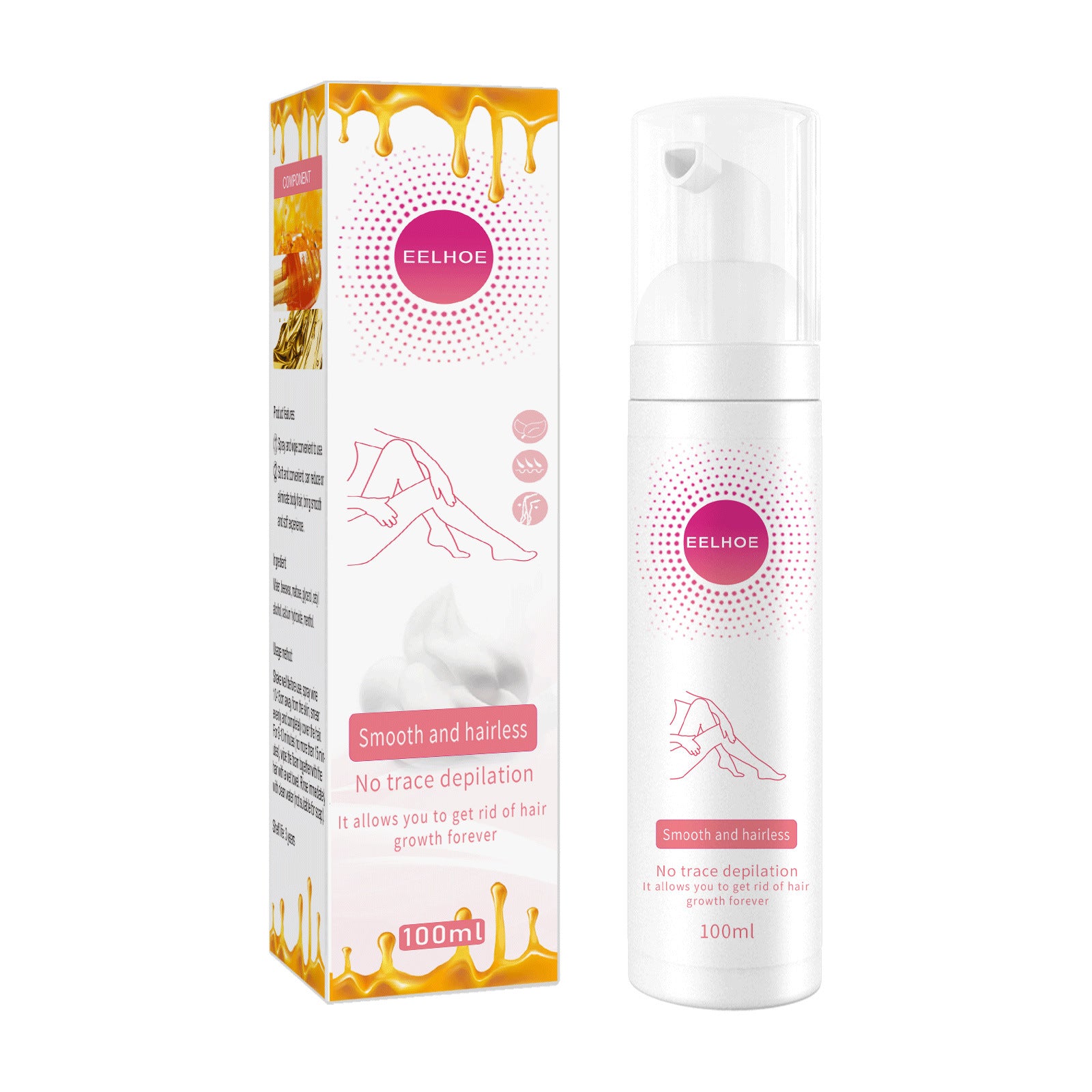 Honey Mousse Hair Removal Spray