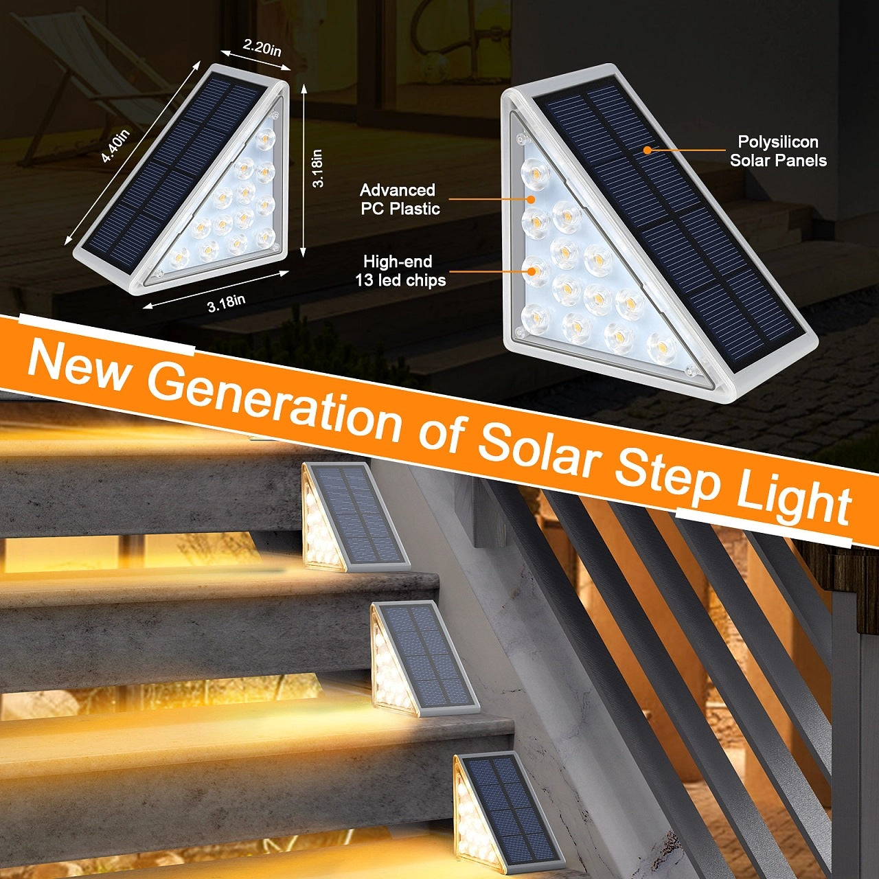 New Generation Of Solar Step Light