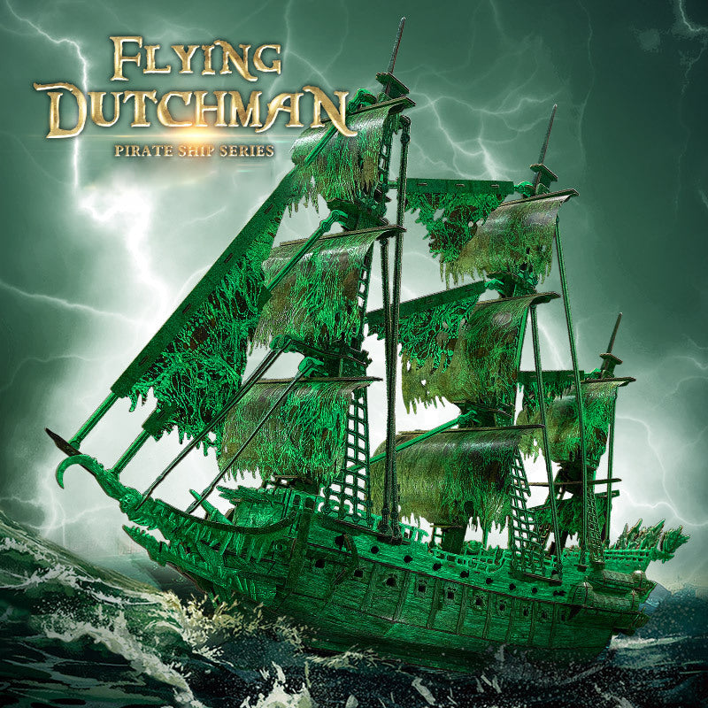 3D Puzzle Flying Dutchman LED And Fluorescence Ver., Craft, No Glue Tools Required