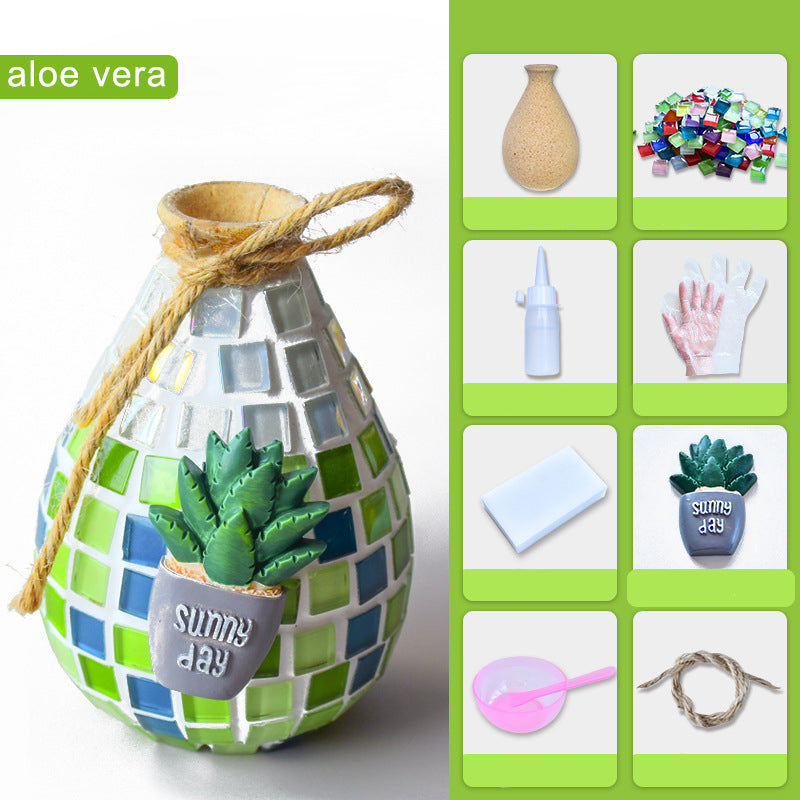 Mosaic Vase Making Material For DIY Hobbies