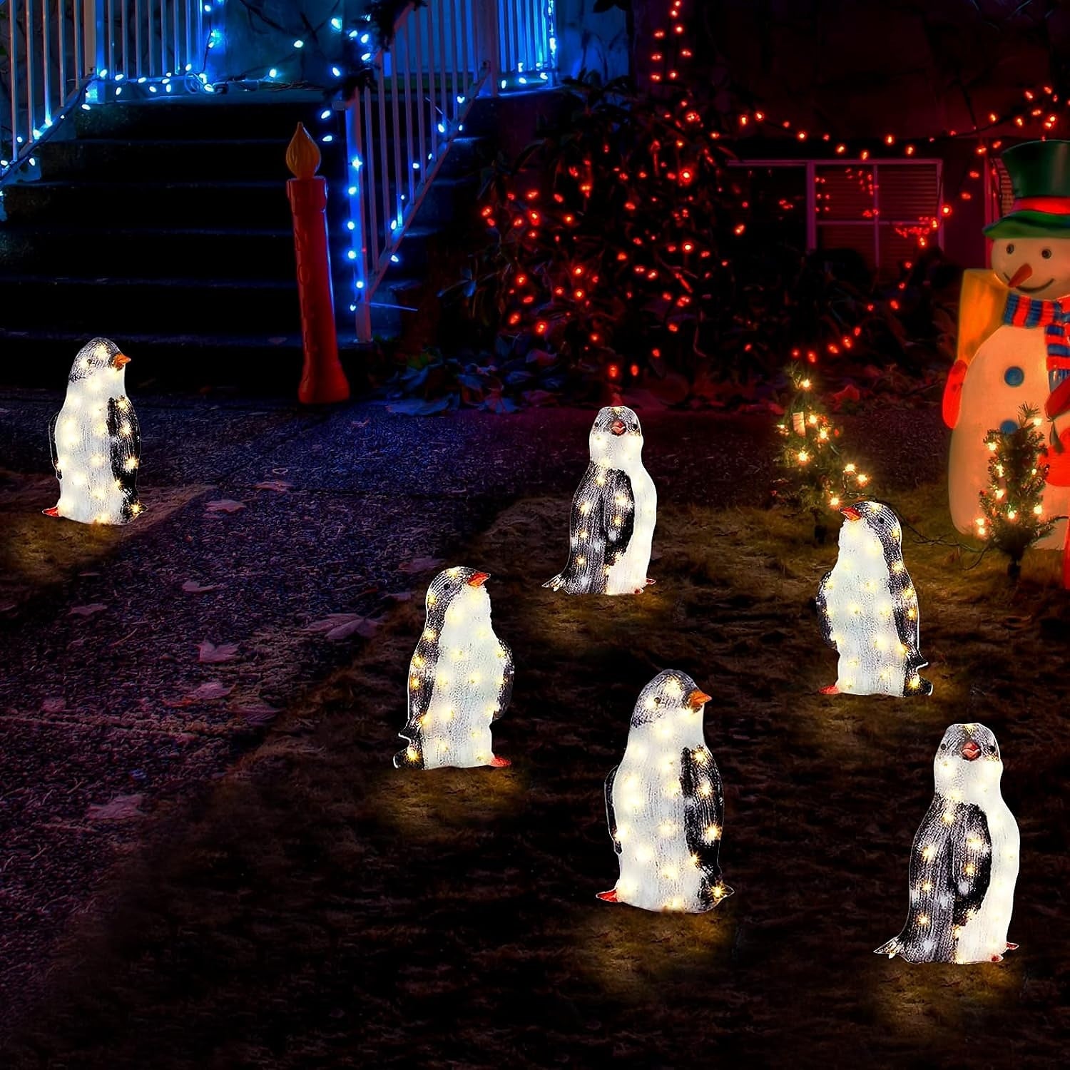 🎅3PCS Christmas Garden Penguin Light