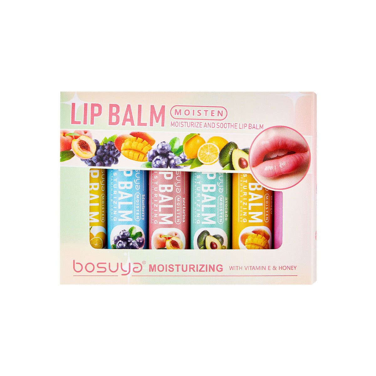 6PCS Fruit Lip Balm