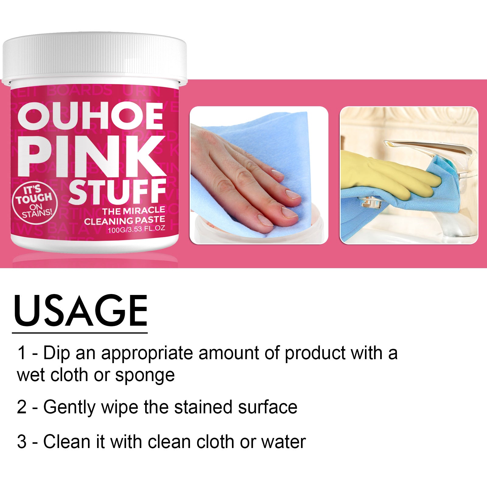 The Pink Stuff Cleaner Stainless Steels Cleaner