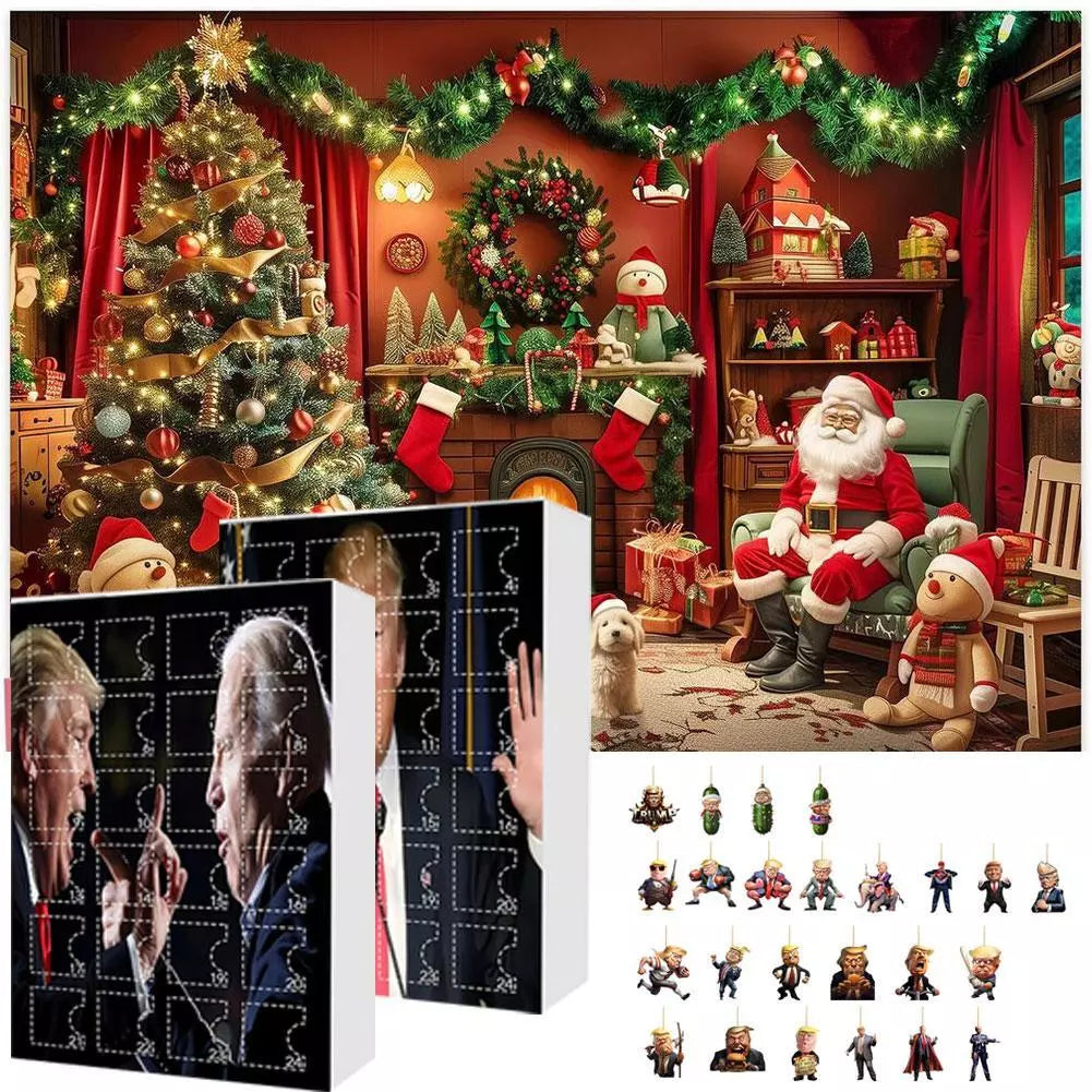 🎅Trump Calendar 24 Days Christmas Countdown