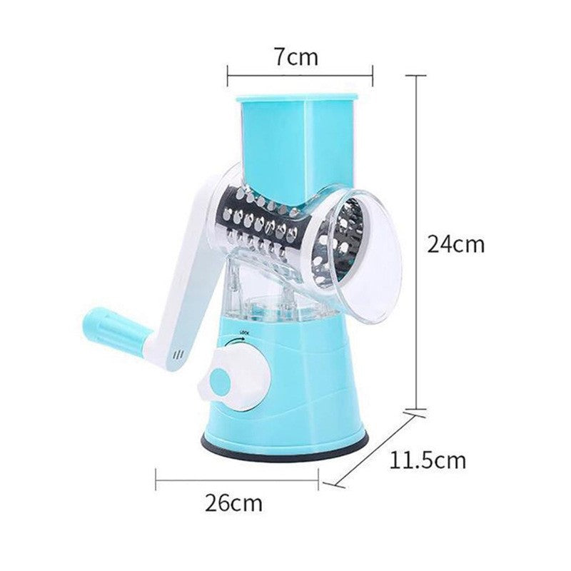 3 In 1 Rotary Cheese Grater Vegetable Slicer