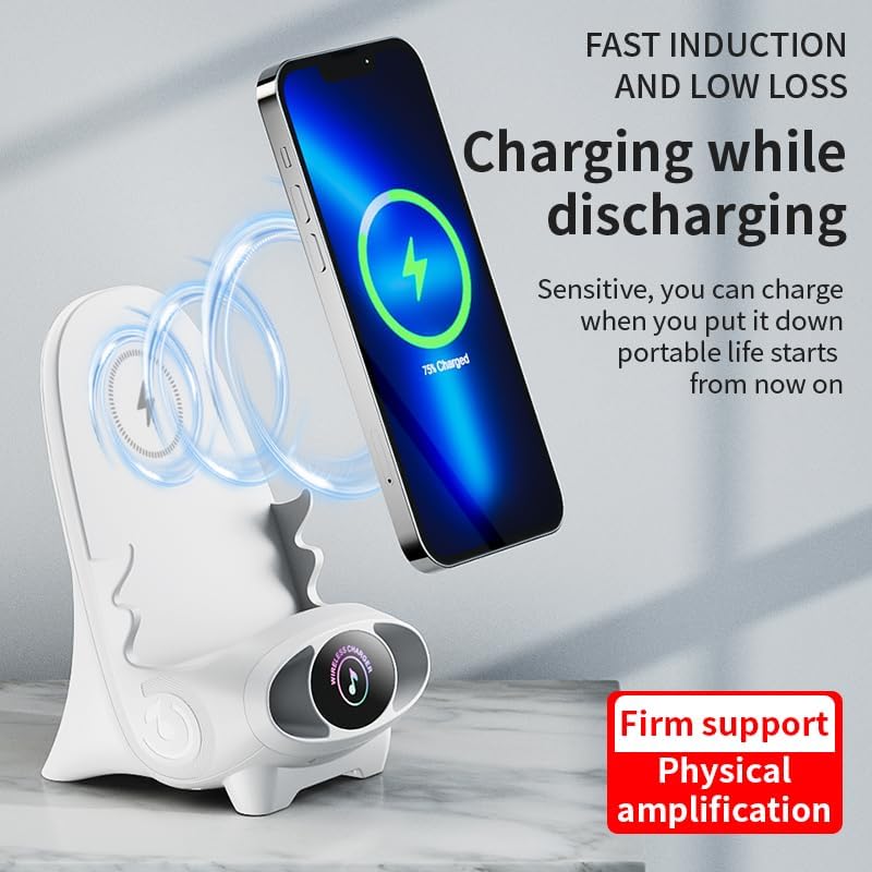 🔥2024 Mini Chair Wireless Fast Charger Multifunctional Phone Holder — Adapts To All Phones