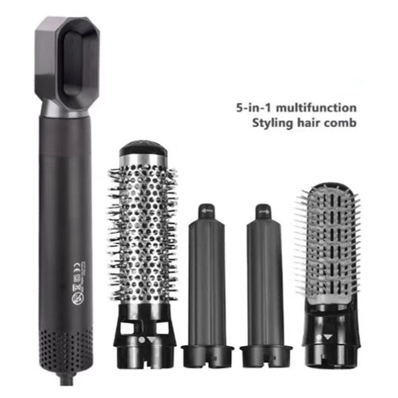 5 IN 1 Hair Dryer Brush Hot Comb Air Volumizer Curler Straightener Curling Style