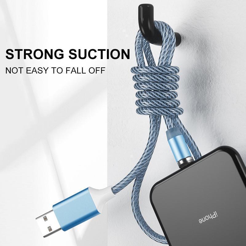 LED Magnetic 3 In 1 USB Charging Cable