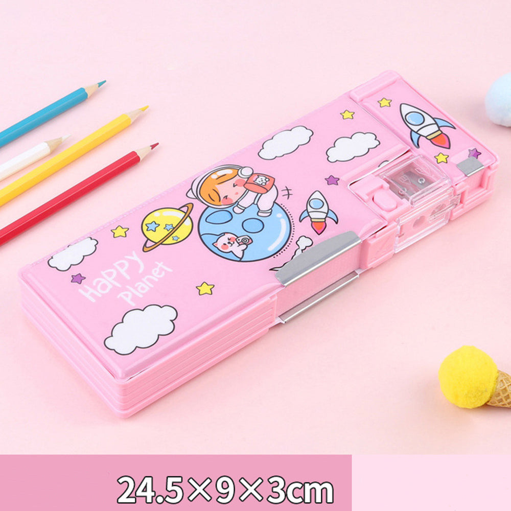 Pop Up Multifunction Pencil Case 【Simple Magnetic Buckle】